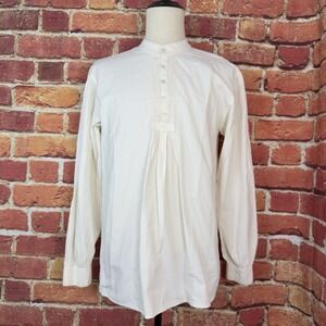 Inter American Trading Shirt Men's‎ Size Small Ivory Peasant Boho Bohemian